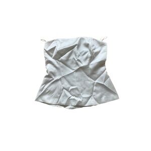 Zara White Strapless Top